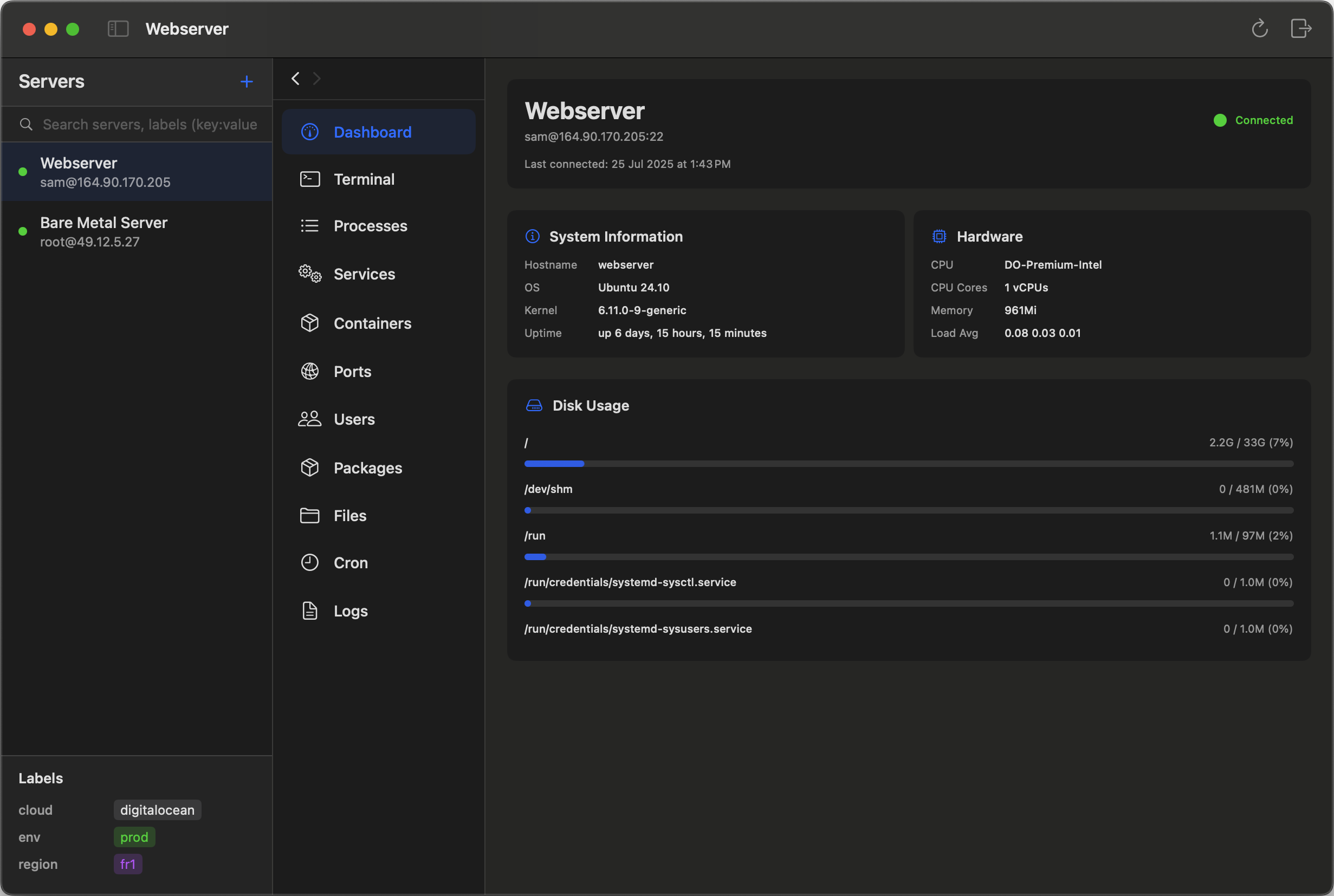 Dashboard Overview